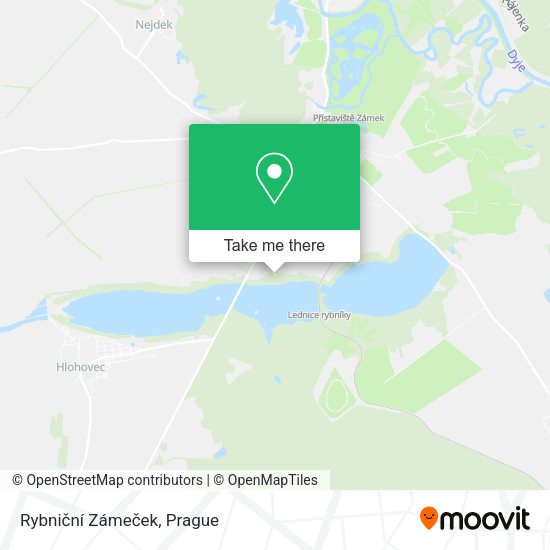 Rybniční Zámeček map