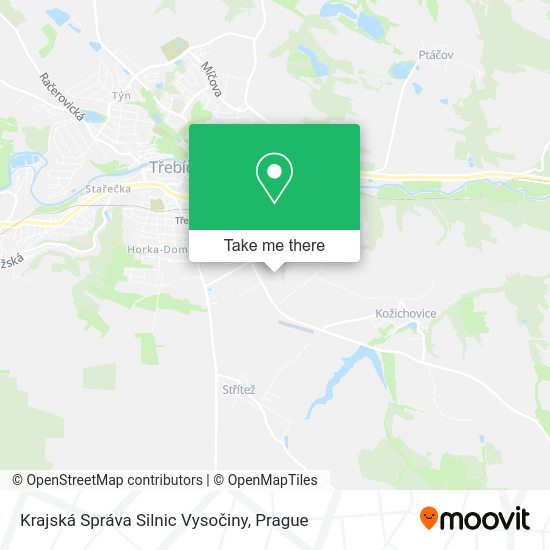 Krajská Správa Silnic Vysočiny map