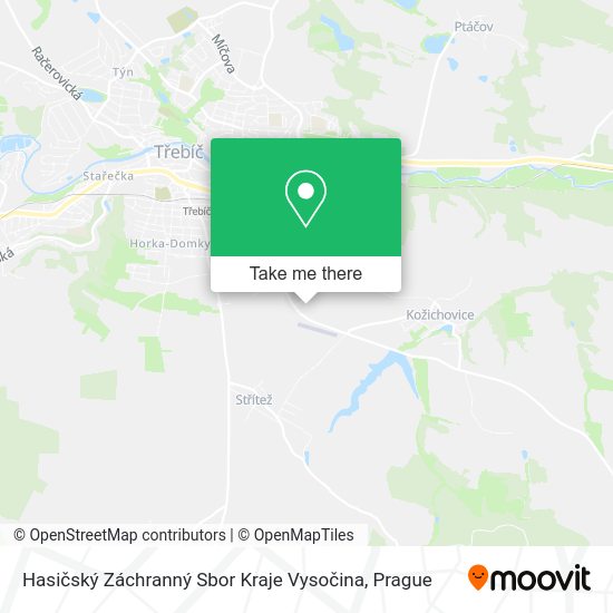 Hasičský Záchranný Sbor Kraje Vysočina map