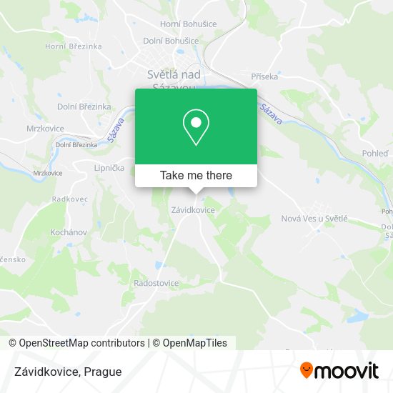 Карта Závidkovice