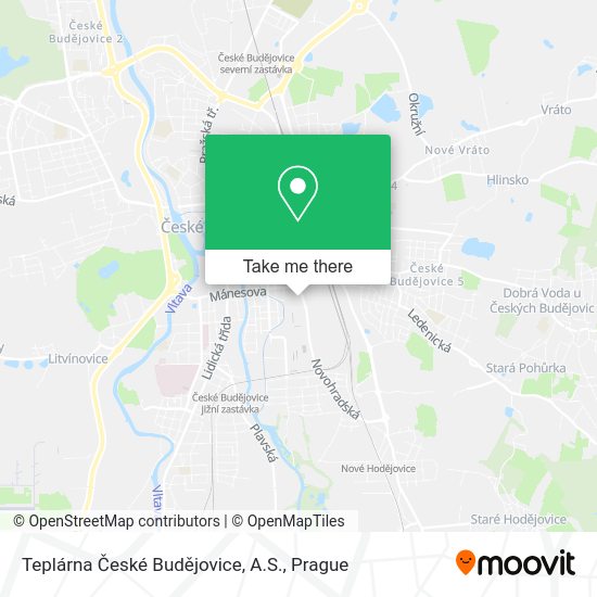 Teplárna České Budějovice, A.S. map