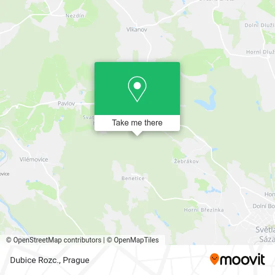 Карта Dubice Rozc.