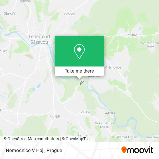 Карта Nemocnice V Háji