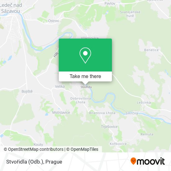 Карта Stvořidla (Odb.)