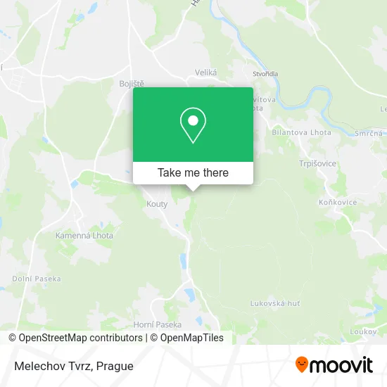 Карта Melechov Tvrz
