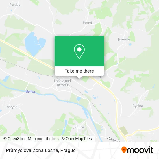 Карта Průmyslová Zóna Lešná
