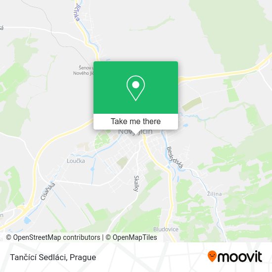 Tančící Sedláci map