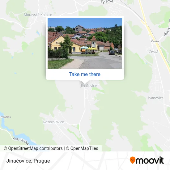 Карта Jinačovice