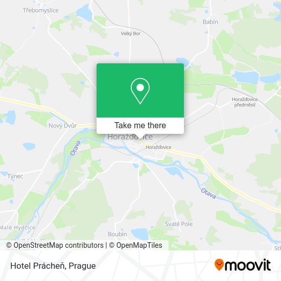 Hotel Prácheň map