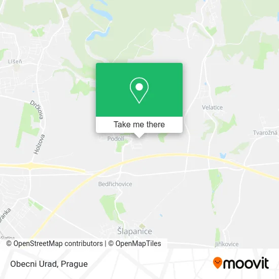 Карта Obecni Urad