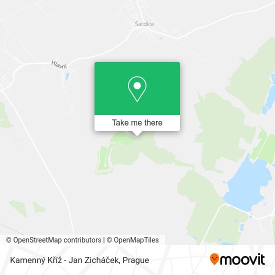 Kamenný Kříž - Jan Zicháček map