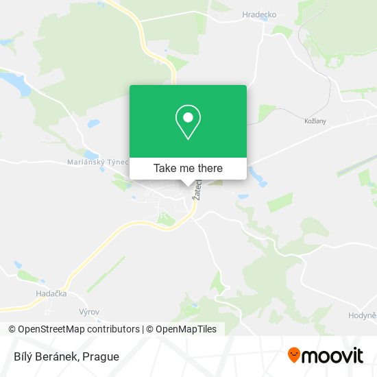 Bílý Beránek map