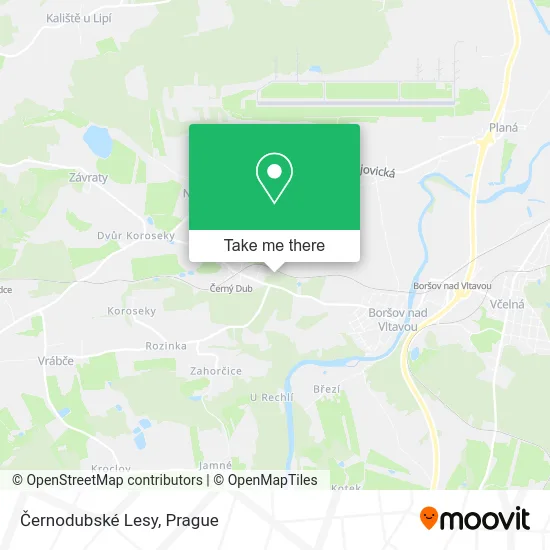Карта Černodubské Lesy
