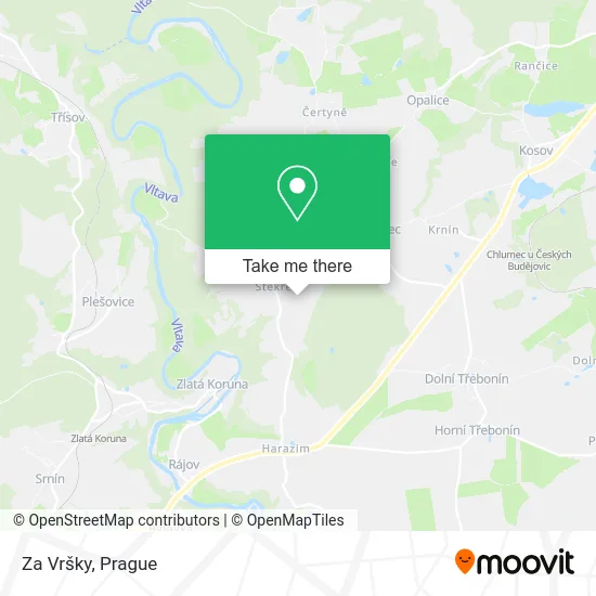 Карта Za Vršky