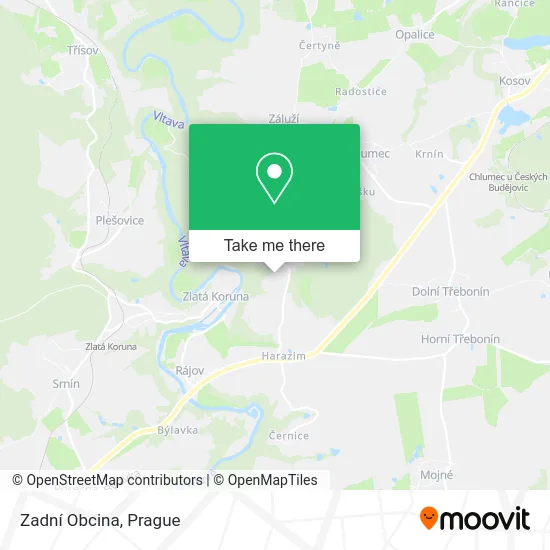 Карта Zadní Obcina