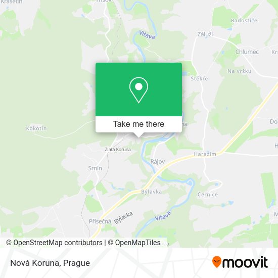 Карта Nová Koruna