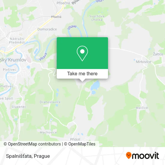 Карта Spalnišťata