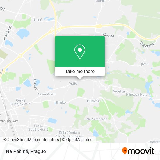 Na Pěšině map