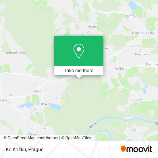 Ke Křížku map