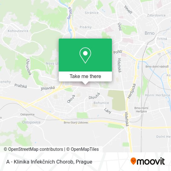 A - Klinika Infekčních Chorob map