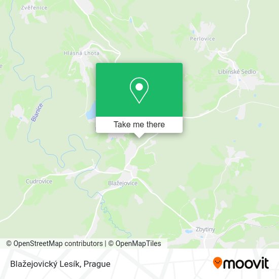 Blažejovický Lesík map