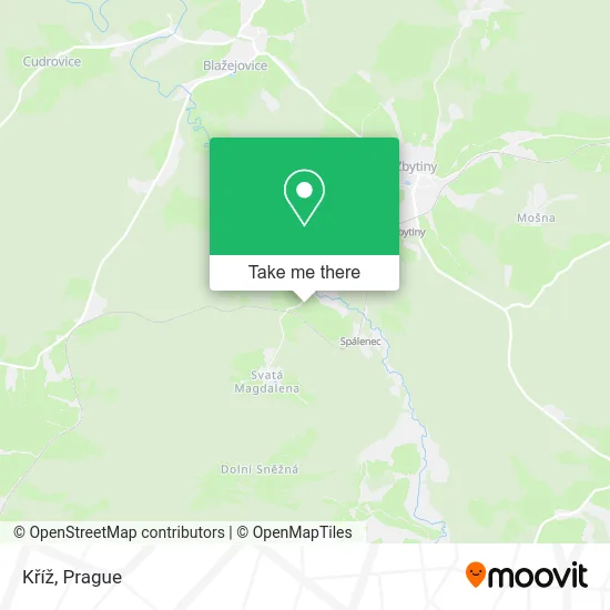 Kříž map