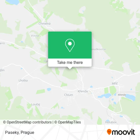Карта Paseky