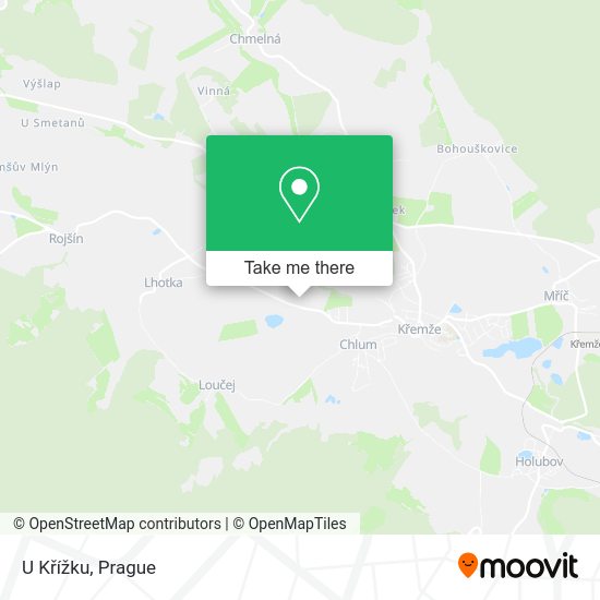 U Křížku map