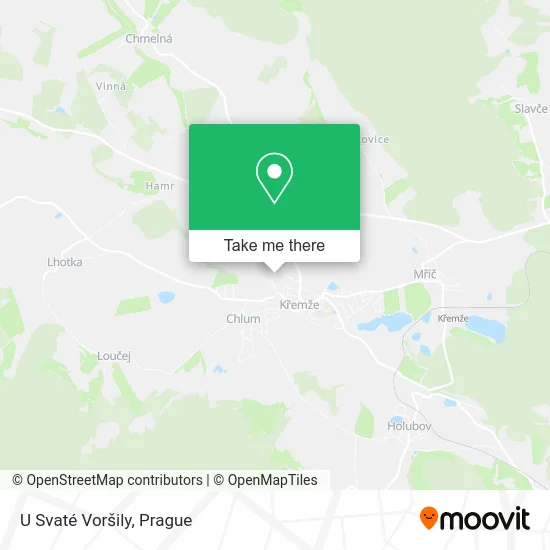 Карта U Svaté Voršily