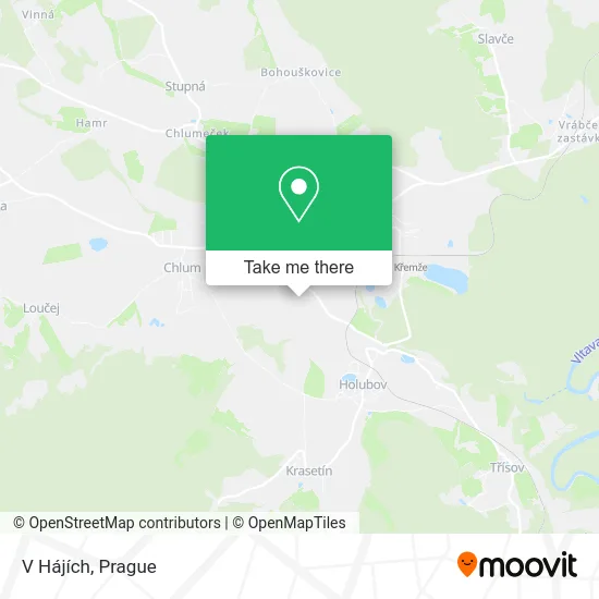 Карта V Hájích