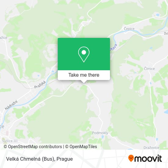 Карта Velká Chmelná (Bus)