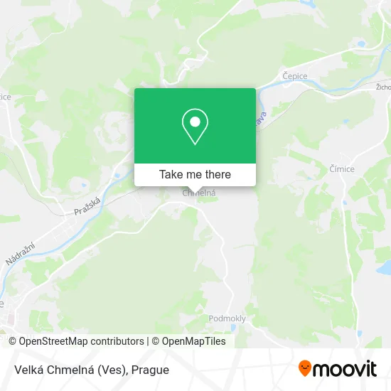 Карта Velká Chmelná (Ves)