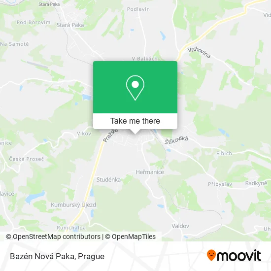 Карта Bazén Nová Paka