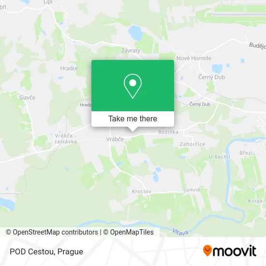 Карта POD Cestou