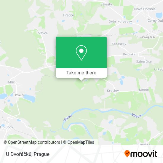 U Dvořáčků map