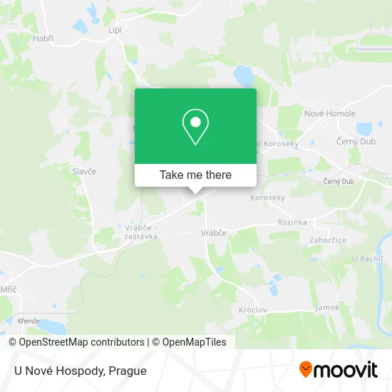 U Nové Hospody map