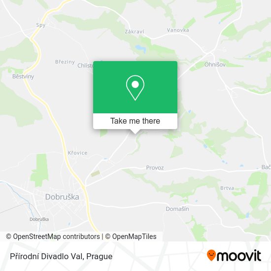 Přírodní Divadlo Val map