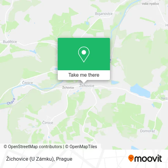 Карта Žichovice (U Zámku)