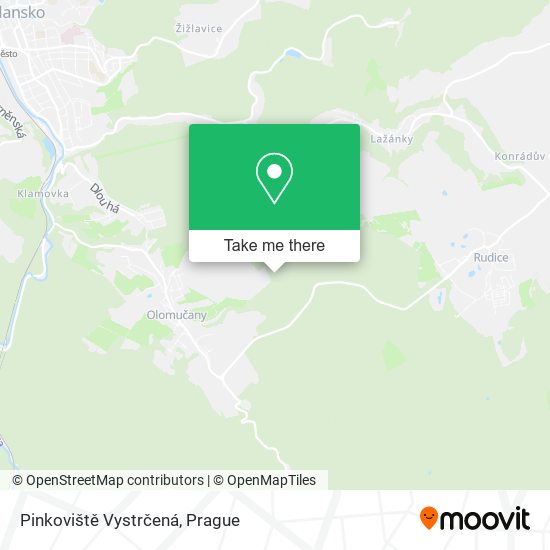 Pinkoviště Vystrčená map