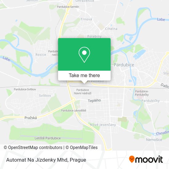 Automat Na Jízdenky Mhd map