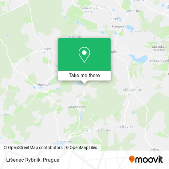 Líšenec Rybník map
