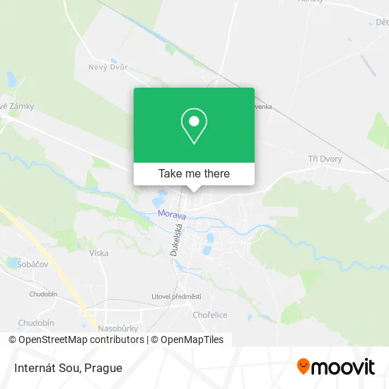 Карта Internát Sou