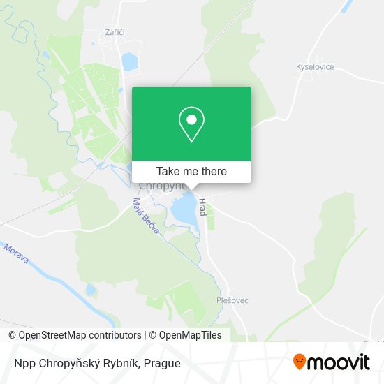 Npp Chropyňský Rybník map