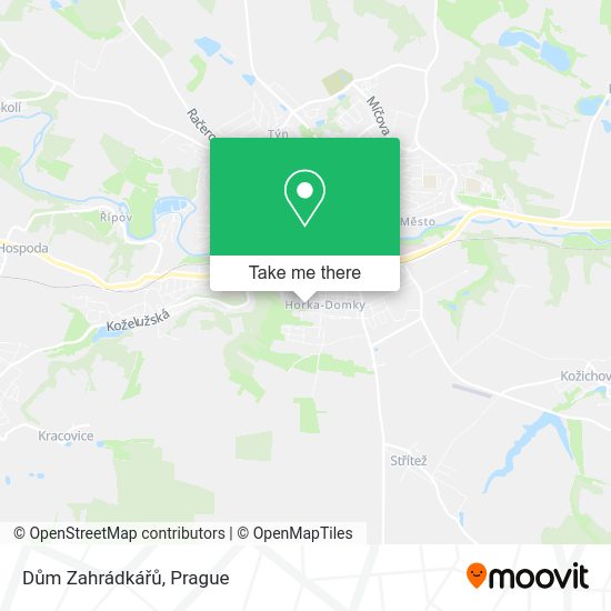 Dům Zahrádkářů map