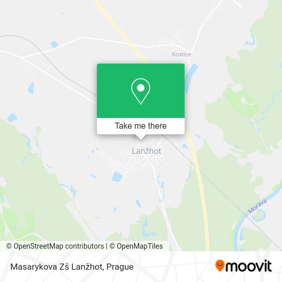 Masarykova Zš Lanžhot map