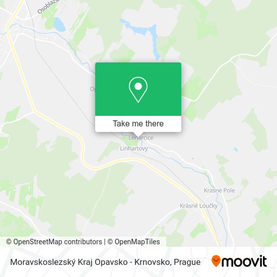 Moravskoslezský Kraj Opavsko - Krnovsko map