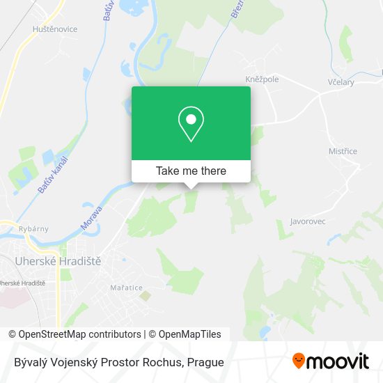 Bývalý Vojenský Prostor Rochus map