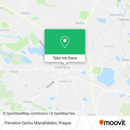 Památce Cechu Mlynářského map