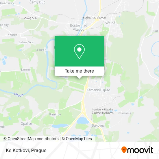 Карта Ke Kotkovi