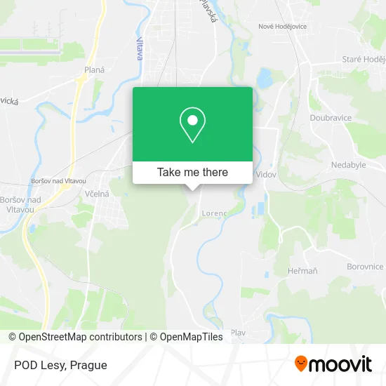 Карта POD Lesy